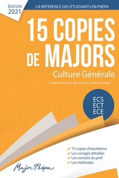 Paperback 15 COPIES de MAJORS - Culture Générale Prépa ECS ECE ECT: Édition 2021 [French] Book