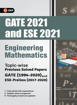 Paperback Gate 2021 & Ese Prelim 2021 Engineering Mathematics Topicwise Previous Solved Papers Book