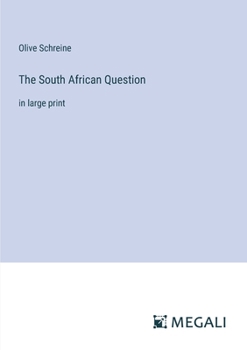 Paperback The South African Question: in large print Book