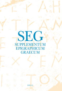 Hardcover Supplementum Epigraphicum Graecum, Volume LVI (2006) Book