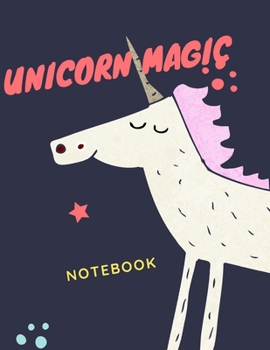 Paperback Unicorn Notebook Unicorn Magic: Journal & Doodle Journal: Mix of Lined & Blank Paper for Writing and Drawing Book