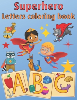 Paperback Superhero Letters Coloring Book