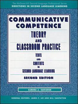 Paperback Communicative Competence: Theory and Classroom Practice Book