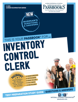 Paperback Inventory Control Clerk (C-2616): Passbooks Study Guide Volume 2616 Book
