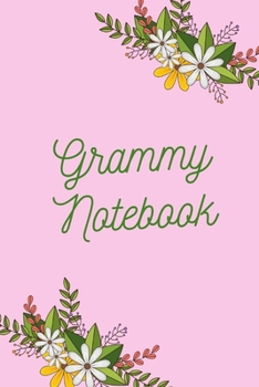 Paperback Grammy: Grammy Notebook, Cute Lined Notebook, Grammy Gifts, Pink Flower Book