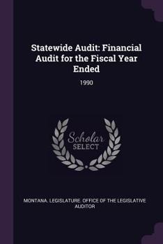 Paperback Statewide Audit: Financial Audit for the Fiscal Year Ended: 1990 Book