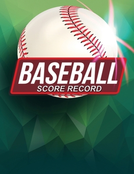 Paperback Baseball Score Record: Baseball Score Sheet, Baseball Scorekeeper Book, Baseball Scorecard, 100 Pages Book