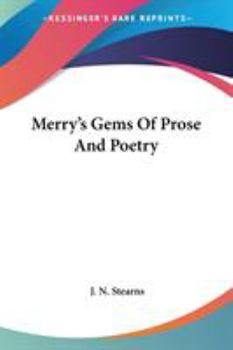 Paperback Merry's Gems Of Prose And Poetry Book
