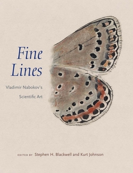Hardcover Fine Lines: Vladimir Nabokov's Scientific Art Book