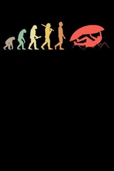 Kletterer Notizbuch: A5 Liniert 108 Seiten - Retro Klettern Evolution Notizheft - Geschenk f�r Kletterer & Boulderer
