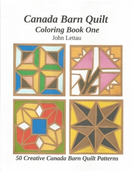 Paperback Canada Barn Quilt Coloring Book One Book