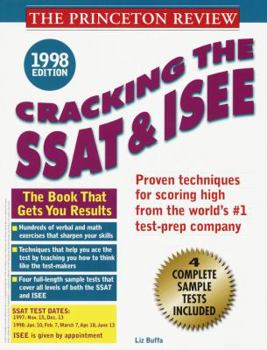 Paperback Cracking the SSAT/ISEE, 1998 Edition Book