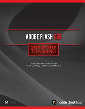 Spiral-bound Adobe Flash CS6 Step by Step Training Book