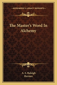 Paperback The Master's Word In Alchemy Book