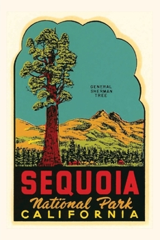 Paperback Vintage Journal Sequoia National Park Decal Book