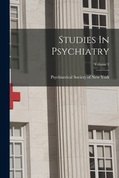 Paperback Studies In Psychiatry; Volume 1 Book