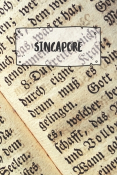 Paperback Singapore: Ruled Travel Diary Notebook or Journey Journal - Lined Trip Pocketbook for Men and Women with Lines Book
