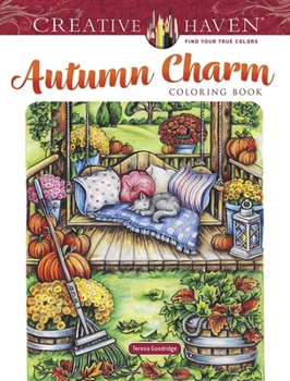 Paperback Creative Haven Autumn Charm Coloring Book