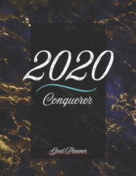 Paperback 2020 Conqueror Goal Planner: Project Tracker Journal Book