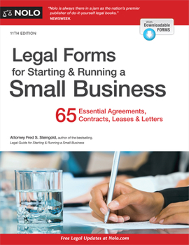 Paperback Legal Forms for Starting & Running a Small Business: 65 Essential Agreements, Contracts, Leases & Letters Book