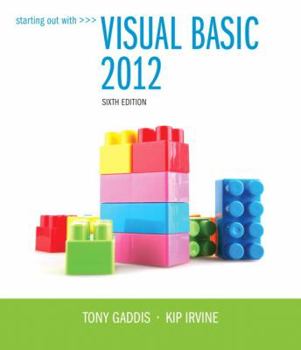 Paperback Starting Out with Visual Basic 2012 Book