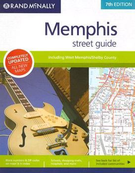 Spiral-bound Rand McNally Memphis Street Guide Book