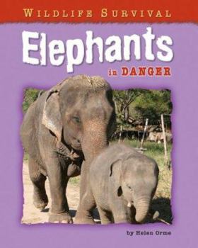 Library Binding Elephants in Danger Book