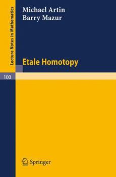Paperback Etale Homotopy Book