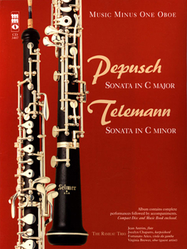 Paperback Pepusch - Sonata in C Major; Telemann - Sonata in C minor: Music Minus One Oboe Book
