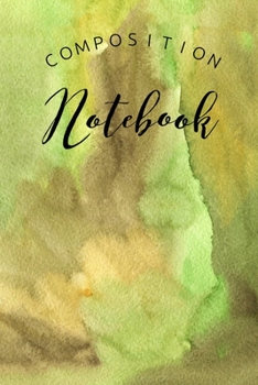 Paperback Composition Notebook: College Ruled 6" x 9" Writing Notes Journal, Office, Kids, School and college student. Book