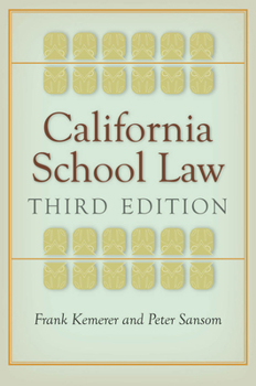 Paperback California School Law Book