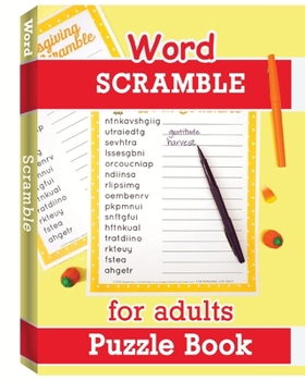 Paperback Word Scramble Puzzle Book for Adults Book