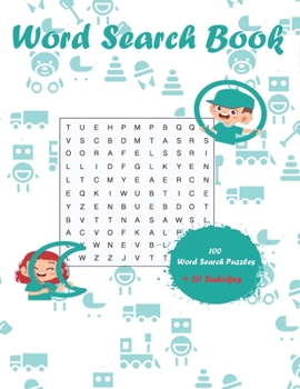 Paperback Word Search Book: 100 Word Search Puzzles for Kids Age 10 + 20 Sudoku with Solutions. Glossy cover Book