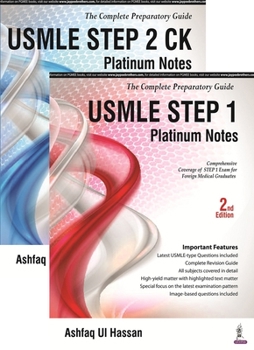 Paperback USMLE Platinum Notes Step 1: The Complete Preparatory Guide Book