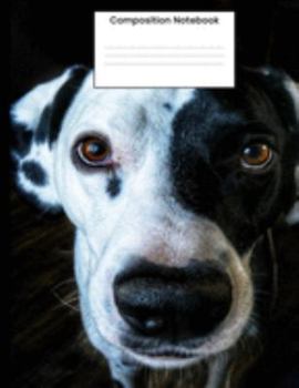 Paperback Composition Notebook: Cute Dalmatian College Ruled Notebook Lined Journal Gift For Fire Fighter Book