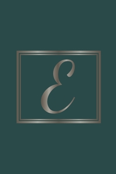 Paperback E: Initial Monogram Letter E College Ruled Notebook. Personalized Medium Lined Journal & Diary for Writing & Note Taking Book