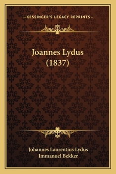 Paperback Joannes Lydus (1837) Book