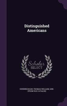 Hardcover Distinguished Americans Book
