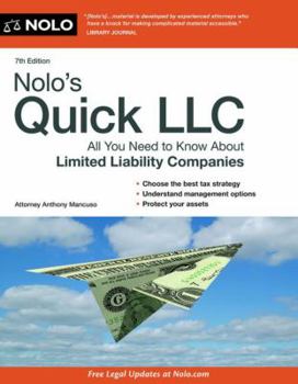 Paperback Nolo's Quick LLC Book