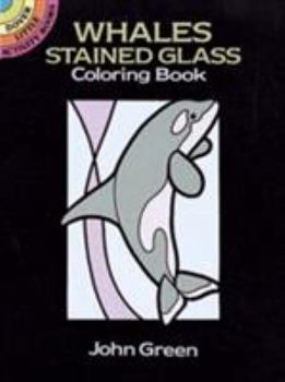 Paperback Whales Stained Glass Coloring Book