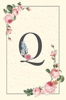 Daily To Do List Notebook Q: Simple Floral Initial Monogram Letter Q | 100 Daily Lined To Do Checklist Notebook Planner And Task Manager Undated With ... And Notes, Gifts For Women And Girls