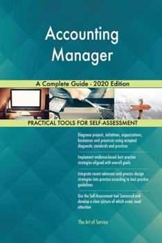 Paperback Accounting Manager A Complete Guide - 2020 Edition Book