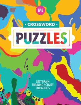 Paperback Crossword Puzzles: Best Brain Training Activity For Adults (Fourth Book) Book