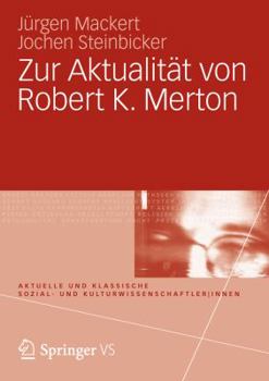 Paperback Zur Aktualität Von Robert K. Merton [German] Book