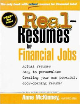 Paperback Real-Resumes for Financial Jobs Book