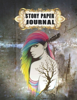 Story Paper Journal: Queen Cover Write & Draw Story Journal For Kindergarten to K-2 Grade.: 100 Pages Features Picture Drawing Space and Half Skip Line Spacing