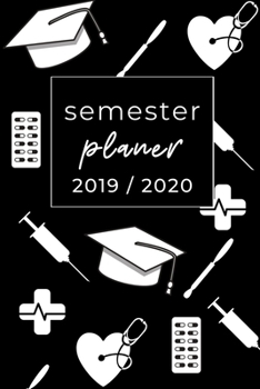 Semester Planer 2019 / 2020: A5 Coole Geschenkidee BLANKO zum Studium | Notizbuch für Studenten | Studienbeginn | Erstes Semester | Pruefung | Geburtstag | Terminkalender (German Edition)