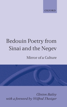 Hardcover Bedouin Poetry from Sinai and the Negev: Mirror of a Culture Book