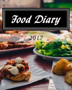 Paperback Food Diary 2017 Book