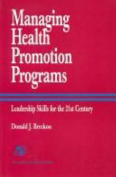 Hardcover Managing Health Promotion Programs Book